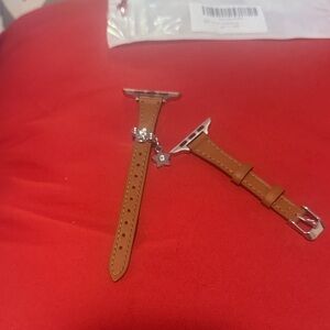 Brown Leather Apple Watch Band